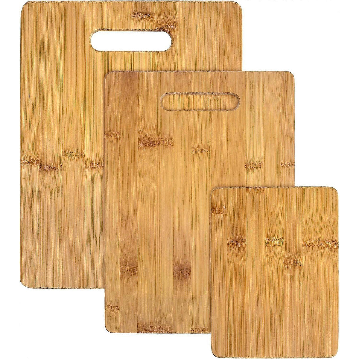 Set de 3 tablas de bambú para preparar y servir — P2
