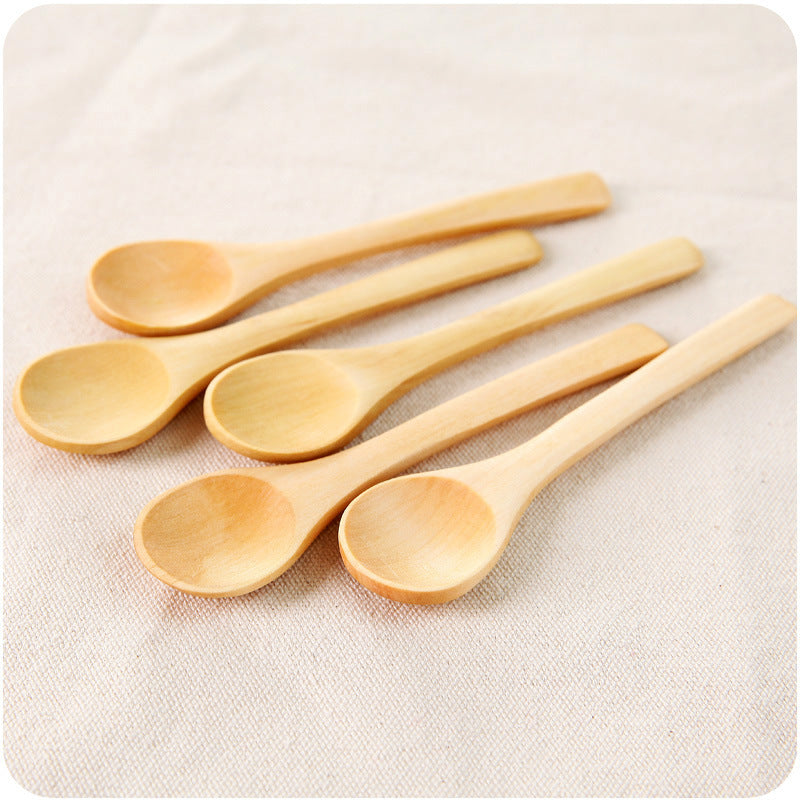 Juego de 6 cucharas pequeñas de madera — Madera · 6 piezas